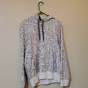White and gray hoodie